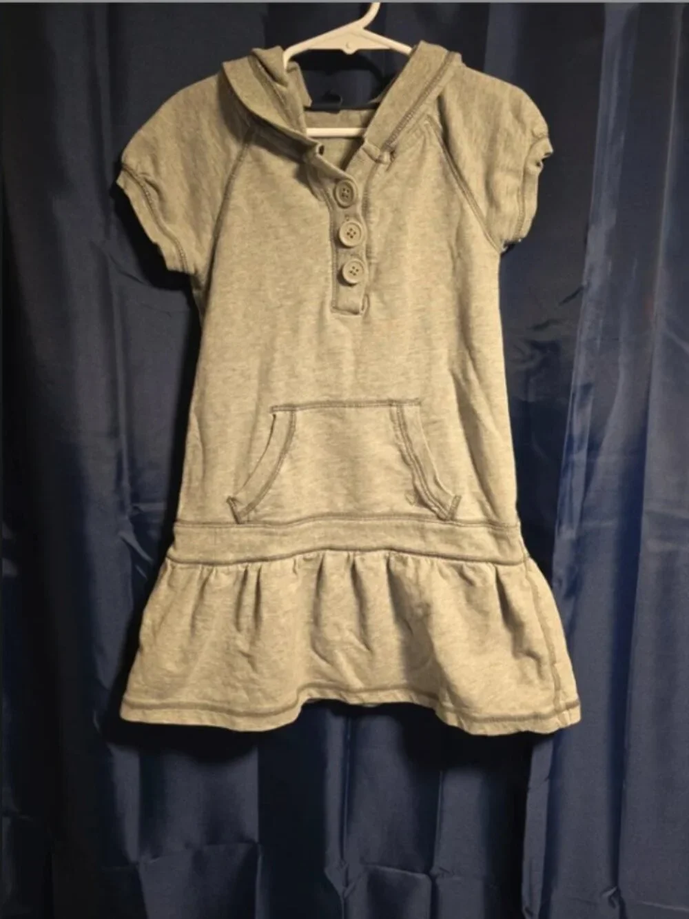 Gap Kids Gray Hoodie Dress - Size S 6 / 7